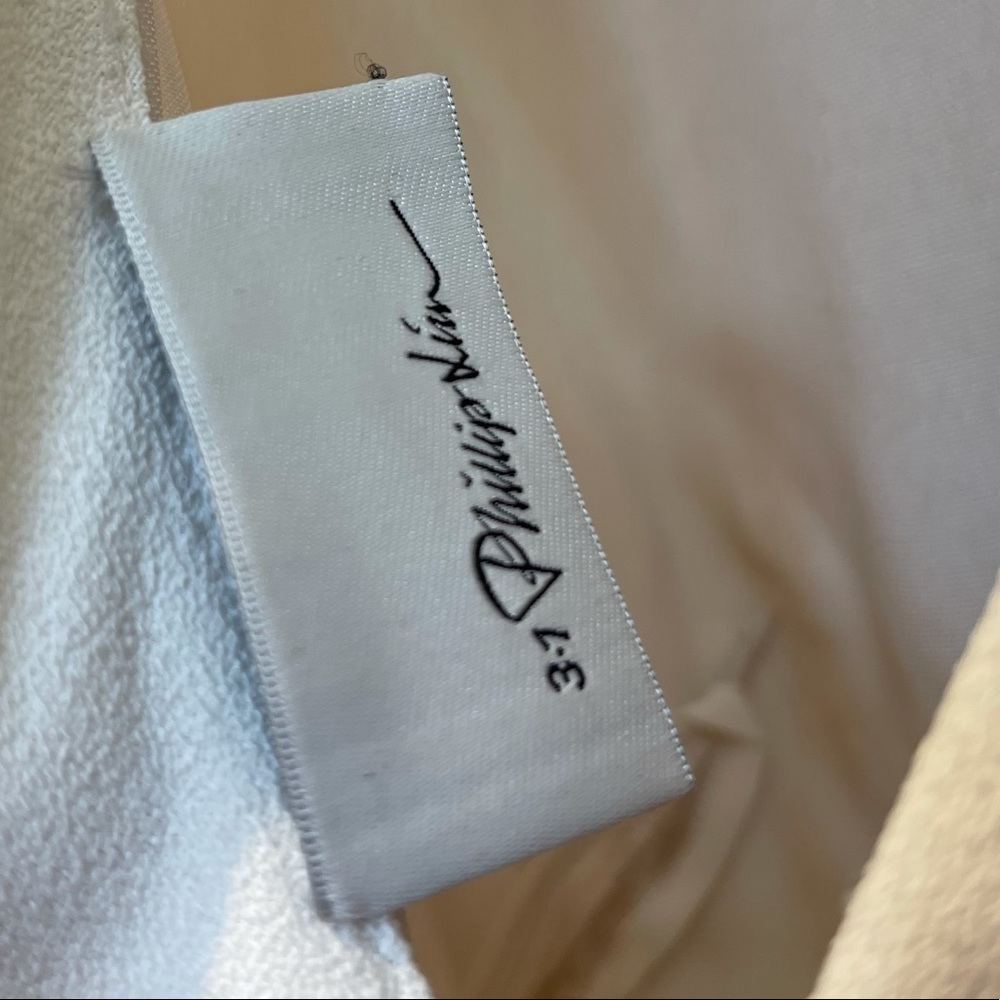 3.1 Phillip Lim Velvet Panels Maxi Dress In White - Picture 8 of 13